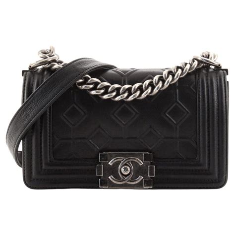 chanel small boy arabesque bag|Small boy chanel handbag, Calfskin & silver.